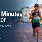Blog cover showing Fahad Hizam running Acreimex 21k 2026 in Oaxaca with the title Five Minutes Faster.